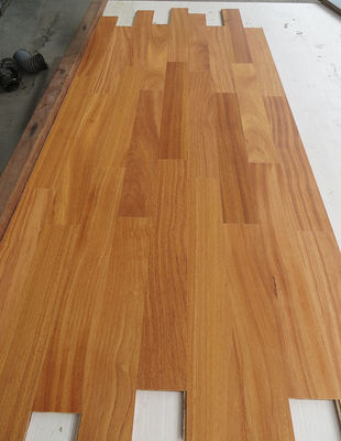 2 Layers Doussie Engineered Wood Flooring, natural lacquer, square edge