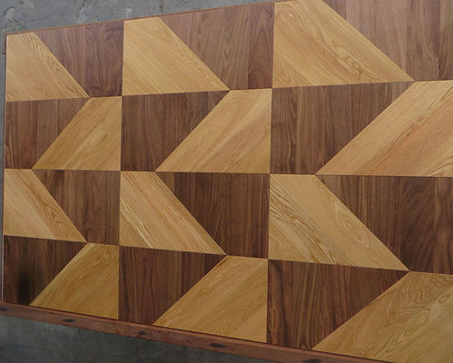 Engineered Wood Parquet Flooring with UV Lacquer White Oak American Walnut