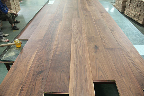 Natural Oiled American Walnut Wide Plank Engineered Wood Flooring