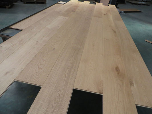 240mm/9.5&quot; Wide Natural Oak Engineered Wood Flooring, Selected ABC Grade