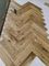 Rustic Oak Herringbone Parquet Flooring Block, Natural Lacquered