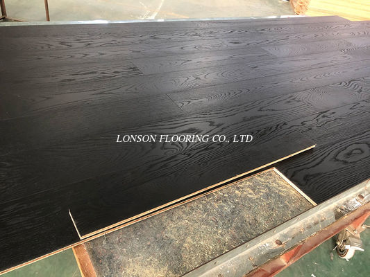 100% Pure Black Oak Multi-Layers Engineered Wood Flooring