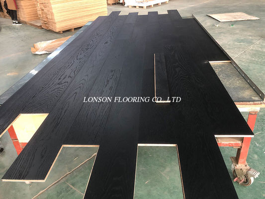 100% Pure Black Oak Multi-Layers Engineered Wood Flooring