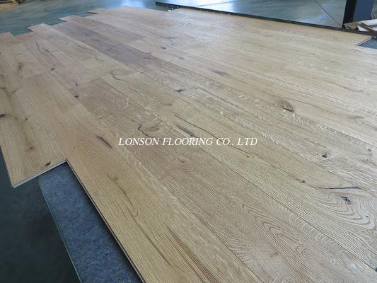 Natural Rustic Oak Engineered Wood Flooring, Embossed Surface