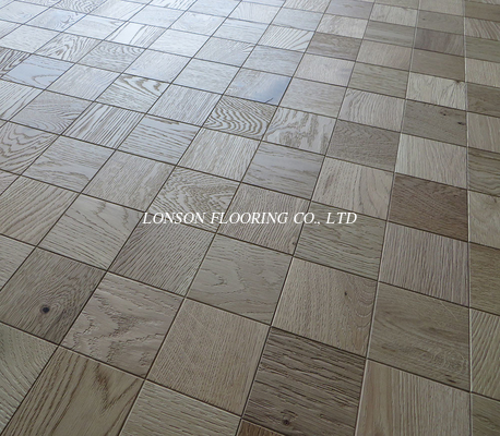 Mosaic Oak Engineered Parquet Flooring, Embossed,  Invisible Lacquer