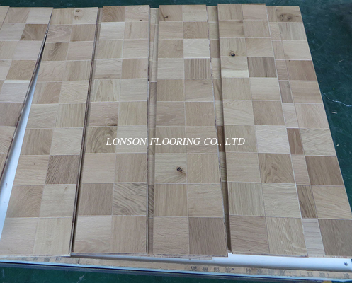 Mosaic Oak Engineered Parquet Flooring, Embossed,  Invisible Lacquer