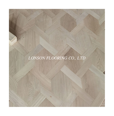 Shaped Oak Parquet Flooring, Hexagon &amp; Trapizium Parquet, Unfinished