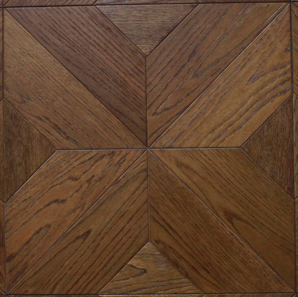 White Oak engineered parquet tiles wood flooring with different stained