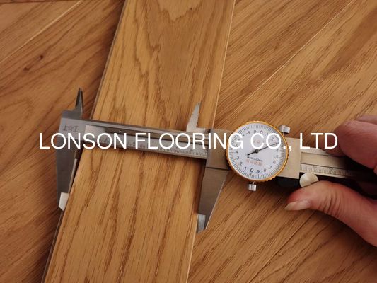 Quality Matt Engineered Oak Chevron Flooring Brown Stain Selected Grade factory