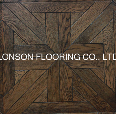 Quality White Oak Engineered Parquetry Tiles with different stains and designs factory