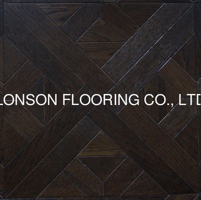 Quality white oak parquet tiles flooring, different designs available factory