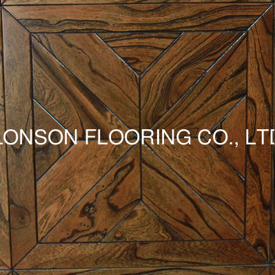Quality High Durablity Elm Wood Parquet Floor 450mm X 450mm X 15/2mm factory
