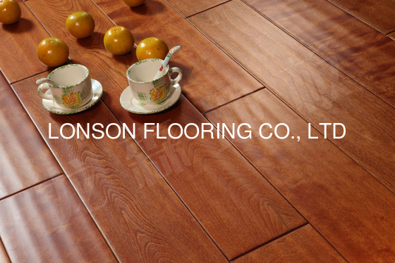 handscraped birch solid hardwood flooring, different grades available