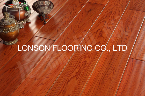 Quality Handscraped White Oak Solid Hardwood Flooring; oak wood flooring supplier factory