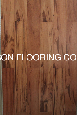 natural lacquered Prefinished Tigerwood Engineered wood flooring