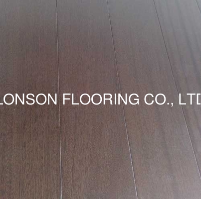 ipe stained Sapele Engineered Hardwood Flooring, smooth finishing