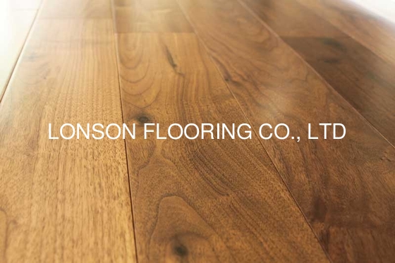 American walnut solid hardwood floors, real solid floors, ABC grade, flat surface with semi-gloss
