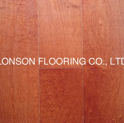 quality Chinese Maple HDF engineered flooring with smooth UV lacquer finishing factory