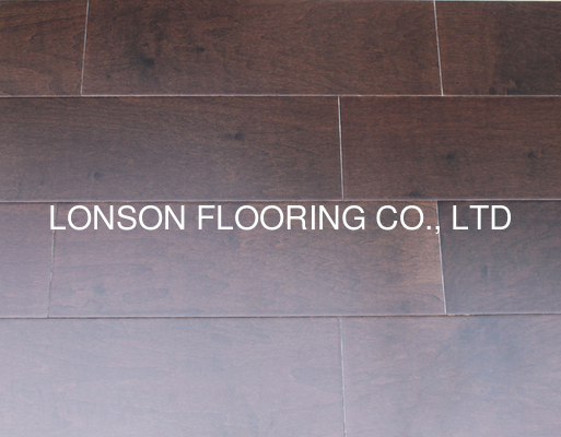 quality Chinese Maple Engineered Hardwood Flooring, color  cappuccino with semi-gloss factory