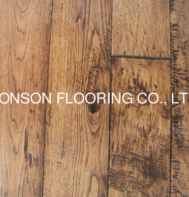 Quality Handscraped and Distressed Hickory Engineered hardwood Flooring factory