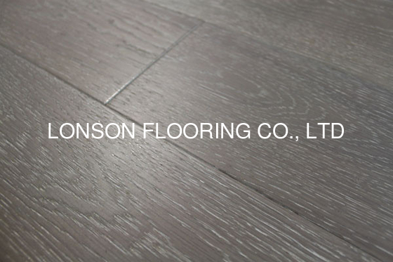 Quality Light Gray Washed Oak Multi-layers Flooring, popular gray washed stained factory