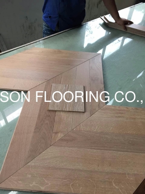 quality Chervon Parquetry Flooring, oak chervon parquetry; chervon in oak engineered parquet flooring factory