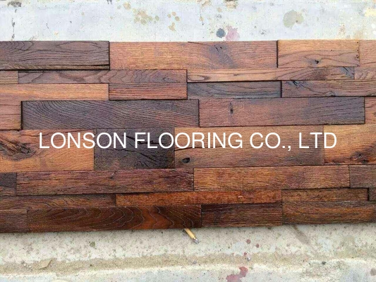 quality Aged and rustic oak solid hardwood flooring with oil finishing factory