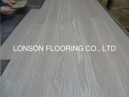 Quality Grey washed American White Oak Engineered Wood Flooring with AB grade factory