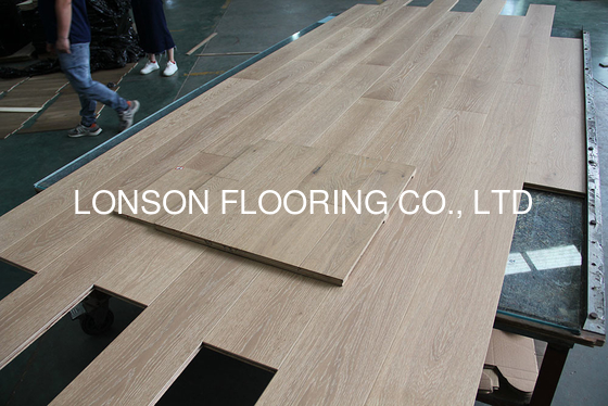 quality 7.5" Premium Oak Parquet Engineered Wood Flooring, AB grade, Color Vogue factory