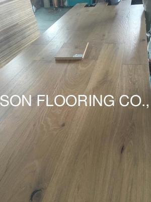 Quality Popular color stain in Australian--European Oak floating timber flooring factory
