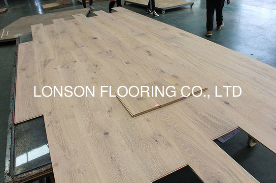 Quality 1/2”White Washed European Oak Multi-Layers Wood Flooring To Canada, Solstice color factory