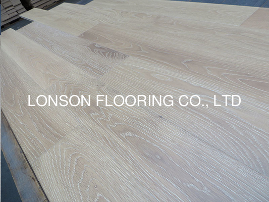 quality White Washed American White Oak Engineered Wood Flooring, AB Grade factory