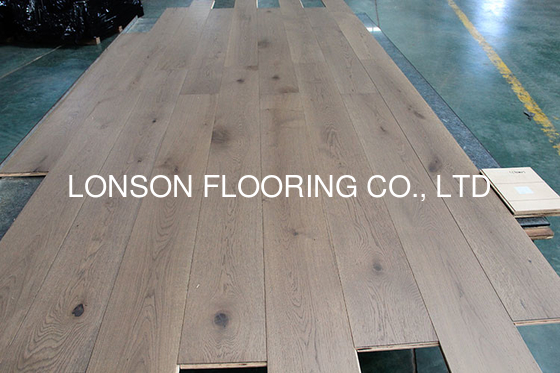 Quality 7.5" Light Brown Oak Engineered Hardwood Flooring To Canada, Clover Color factory