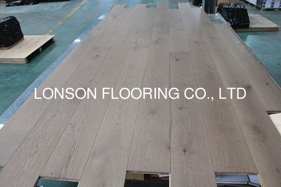 Quality 7.5" Light Brown Oak Engineered Hardwood Flooring To Canada, Clover Color factory