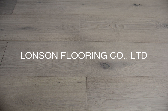 Quality 7 1/2" single plank Oak Engineered Wood Flooring, Invisible lacquered, Color Paris factory