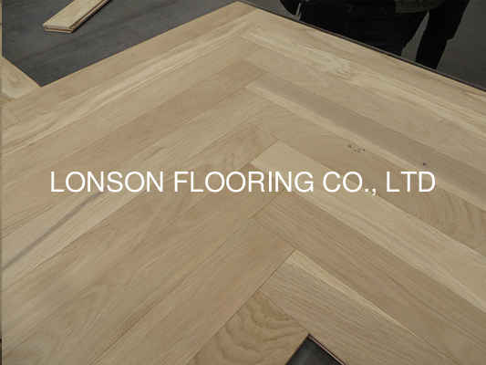 Quality unfinished French Oak herringbone flooring, fishbone oak engineered flooring factory