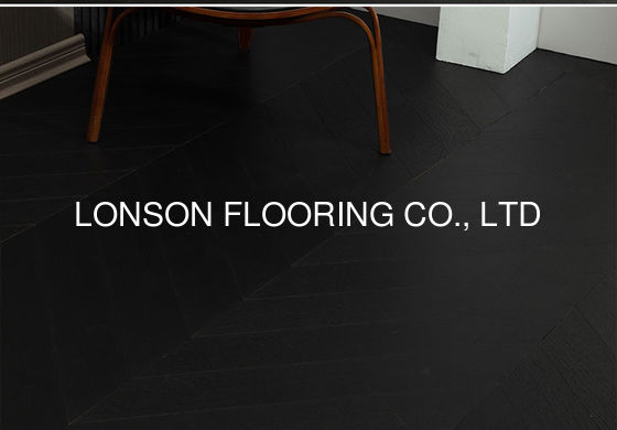 Quality Cool Black Oak Chevron Parquet Engineered Wood Flooring factory