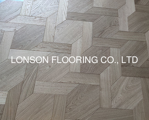 Quality Natural Vanished Shaped Oak Parquet Flooring, Hexagon & Shaped Parquet, ABC grade factory