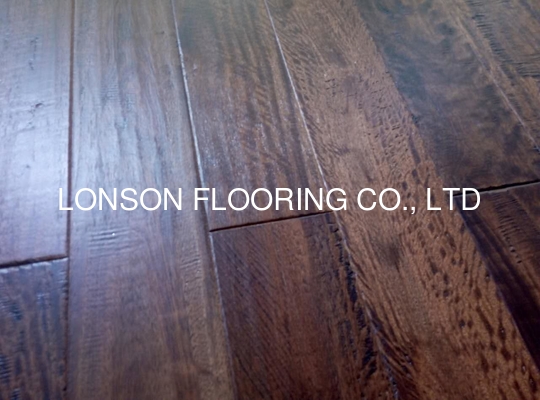 Quality stained Australian Spotted Gum solid hardwood flooring to USA, high density factory