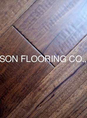 Quality stained Australian Spotted Gum solid hardwood flooring to USA, high density factory