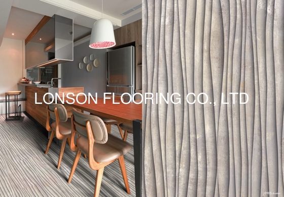 Quality 4.0mm-6.0mm Valinge Click sound proof luxury Vinyl Flooring in 3D texture factory