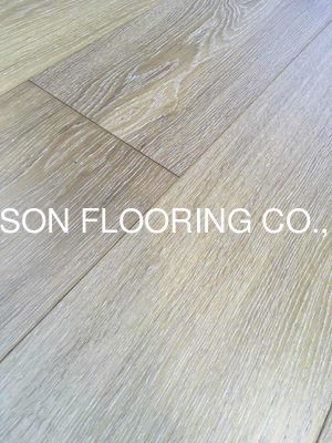 Smoked White Washed Oak Engineered Flooring Prefinished With Uv Lacquer