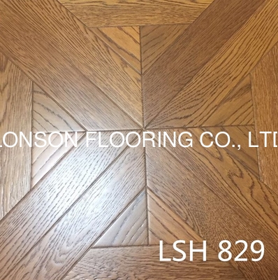 White Oak Engineered Parquetry Tiles with different stains and designs