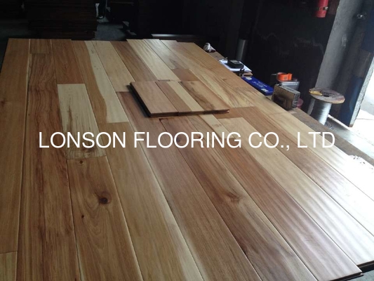 Quality American Hickory Solid Hardwood Flooring with poplar colors in USA factory