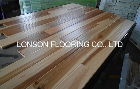 Quality American Hickory Solid Hardwood Flooring with poplar colors in USA factory