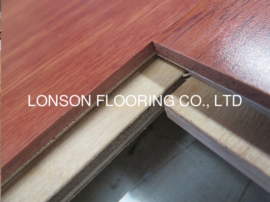 quality Jarrah Engineered Timber Flooring with square edge. smooth surface, natural color factory