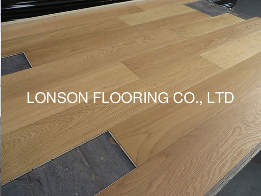 Quality Vanished Russian White Oak multi-layers engineered floors to Italy factory