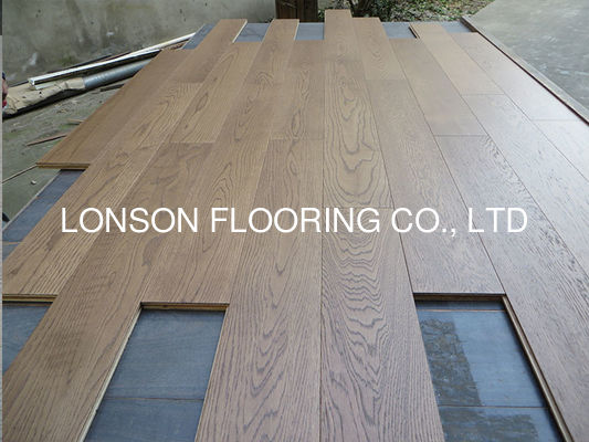 Quality white oak engineered flooring to thailand--popular color stain for thailand projects, AB grade, good quality factory