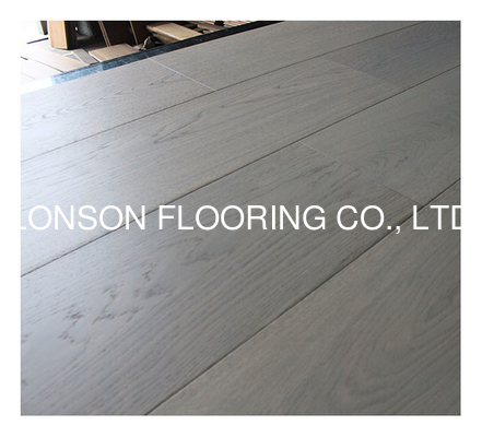 quality 2200x300x20 4MM Top veneer Oak Engineered Hardwood Flooring, Color White Heaven, Brush, UV lacquer factory