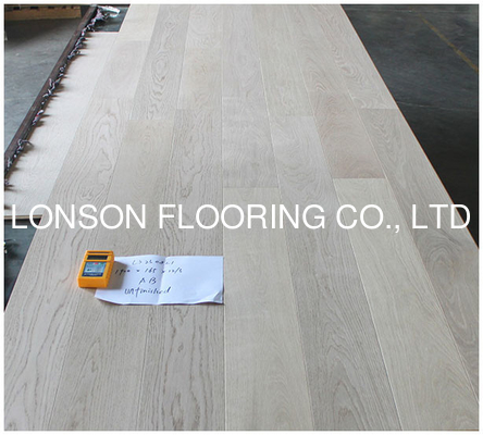 Quality 2-layers 1 strip Prime European Oak Engineered Wood Flooring, AB Grade, Brushed Unfinished 1900x165x12MM factory